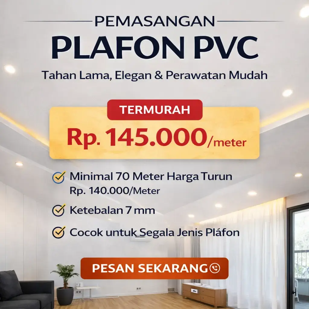 Jasa Plafon PVC
