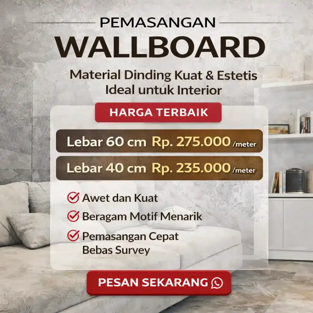 jasa pasang wallboard dinding