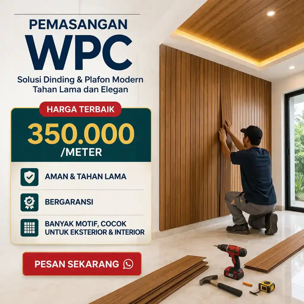 jasa pasang wpc dinding per meter