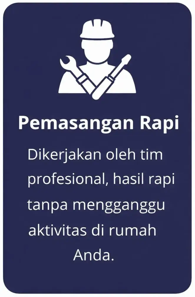 pemasangan rapi