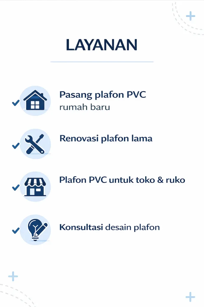 layanan jasa plafon pvc cianjur
