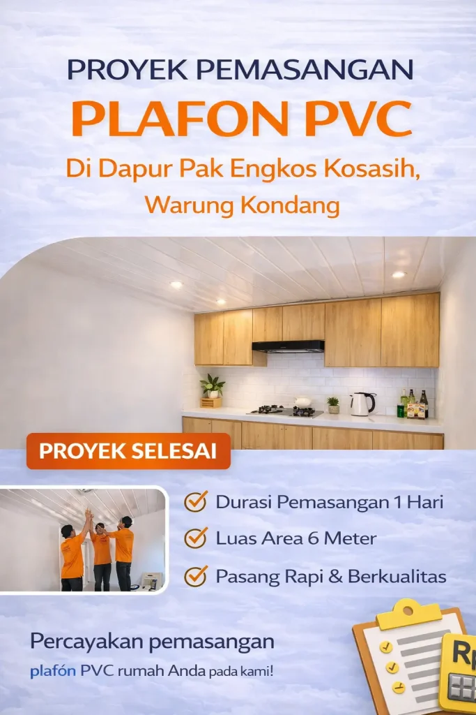 proyek pemasangan plafon pvc di cianjur